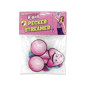 Pipedream Products Bachelorette Foil Pecker Streamer, Multi