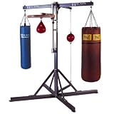 Balazs Universal Boxing Stand - 4-Station Heavy Bag, Speed Bag and Double-end Bag Stand by 