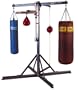 Balazs Universal Boxing Stand - 4-Station Heavy Bag, Speed Bag and Double-end Bag Stand