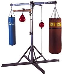 Balazs Universal Boxing Stand - 4-Station Heavy Bag, Speed Bag and Double-end Bag Stand