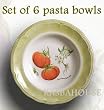 Pasta Bowls - Set of 6 - Made in Italy