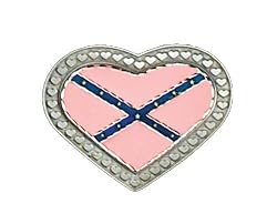 Pink "Rebel Heart" Southern Pride Belt Buckle