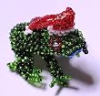 Santa Frog Ornament