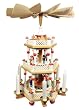 German Pyramid - 3 Tier Santa Claus Christmas Celebration German Pyramid - 3 Tier Santa Claus Christmas Celebration