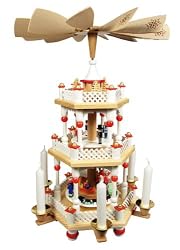 German Pyramid - 3 Tier Santa Claus Christmas Celebration