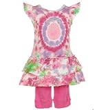 Little Girls Clothes TIE DYE Top Leggings FLAPDOODLES Spring Outfit Girl 2T-6X