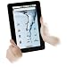 Easypix EasyPad 1000 25,9 cm (10,2 Zoll) TabletPC (1GHz, 256MB RAM, Touchscreen, Android 2.1, ) silber/schwarz