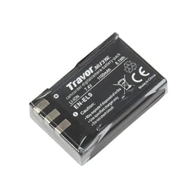 Touch global Ltd Travor EN-EL9 Replacement 7.4V 1100mAh Battery Pack for Nikon D5000/D3000