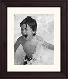 12x16 / 12 x 16 Picture Frame Black Satin Mica .. 1.5'' wide