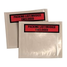 Quality Park Poly Packing List Envelopes, 4.5 x 5.5 Inches, Clear, 1000 Count Box (46896)
