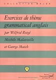 Exercices de thème grammatical anglais