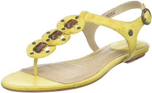 FRYE Womens Laurel Ring Ankle-Strap Sandal,Light Yellow,7 M US