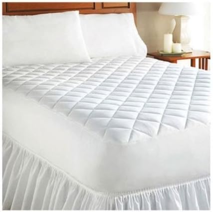 Quilted Bed Bug Protector And Waterproof Mattress Pad, White (King)
