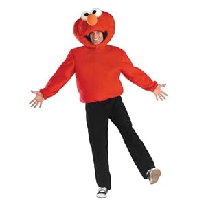 Deluxe Teen and Adult Elmo Costume - Mens 42-46