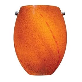 Milano - 1 Light Wall Sconce Lighting Fixture - Brushed Nickel - Amber Lava Swirl Glass -... from Lava Lamps