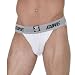 Bike Jock Performance Cotton Adult Supporter Jockstrap - weiß / grau - breiter Bund ca. 4,5 cm - Verschiedene Größen