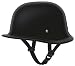 Gloss Black German Style DOT Motorcycle Half Helmet