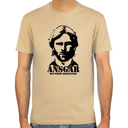 T-Shirt Ansgar Brinkmann ::: Farbauswahl: skyblue, sand, weiß oder deepred ::: Fußball-Kult