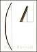 Mittelalterlicher Langbogen 'Agincourt' 70" RH, dunkelbraun, 30lbs Bogen traditionelles Bogenschießen longbow Mittelalter LARP