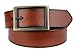 Bullko Men's Retro Pin Buckle 7931 Genuine Leather Belt