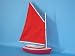 Red Fun Sailboat 20
