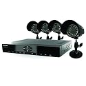 Defender SN300-4CH-001 User Friendly Web Ready DVR Security System with 4 Indoor/Outdoor Night Vision Surveillance Cameras (Black)