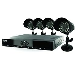 Defender SN300-4CH-001 User-Friendly Web-Ready DVR Security System with 4 Indoor/Outdoor Night-Vision Surveillance Cameras (Black)