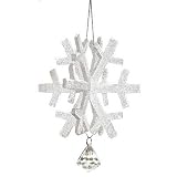 Department 56 Glittered Snwflke Ornament, Large, Set of 6