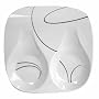 Corelle Coordinates Square spoon rest, 01237, Simple Lines