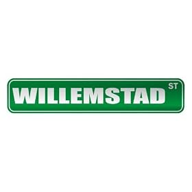 " WILLEMSTAD ST " STREET SIGN CITY NETHERLANDS ANTILLES