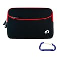 Gizmo Dorks Zipper Sleeve Case (Black with Red Trim) for the Amazon Kindle 3 (Latest Generation, 6" Display)