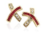 Ruby & Diamond Earrings