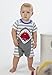 Mud Pie Baby Boys' Shark Flap Mouth Romper