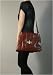 Brown Flap Over Bag with Turn Lock