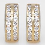Ladies Diamond Earrings in 14k Gold
