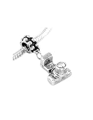 Sterling Silver Large Photographer Camera Dangle Bead Charm