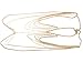 Fashion 21 Gold Tone Womens Adjustable Size Rhinestone Accent Body Chain Necklace Jewelry IBD1038G