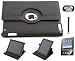 Ipad 2 Black 360 Degree Rotating Pu Leather Case Cover-stand