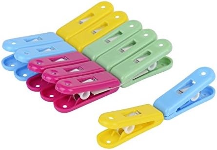 Plastic Clothing Pegs Clips Clothes Pins With Fingerprint 10Pcs Assorted Colors, Good Quality