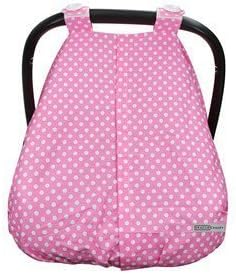 13 Options-Lightweight Car Seat Canopy Cover by CRAZZIE (Canopy Warm Weather Cupcake Pink)