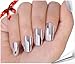 So Beauty Nail Art Polish Silver Metallic Foil Sticker Patch Wraps Tips 16pcs