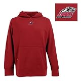 New Mexico Lobos Hooded Sweatshirt - NCAA Antigua Mens Signature Hoodie Dark Red X-Large