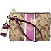 AUTHENTIC COACH HERITAGE SIGNATURE STRIPE WRISTLET 41659