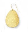 14K Yellow Gold Earrings - 1.75"