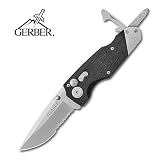 Gerber Obsidian Folding Serrated Edge Knife