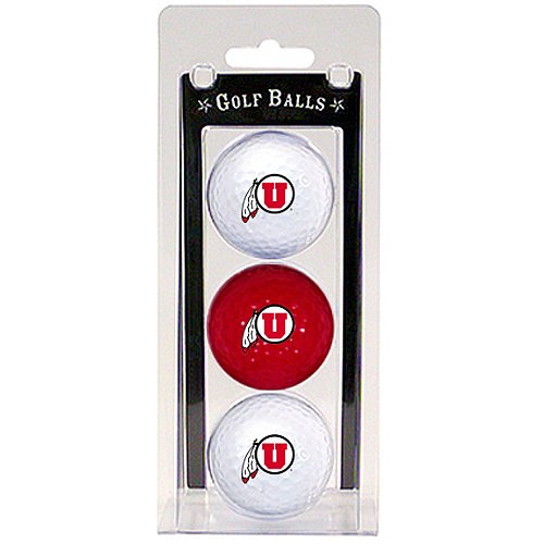 Utah Utes Pack Of 3 Golf Balls From Team Golf