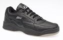 Mens Trainers Black Leather Lace Up Wide Fit Shoes By Dek