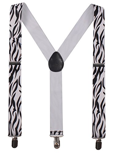BODY STRENTH Y Back Suspenders Wide Adjustable Braces for Men Wedding Tuxedo