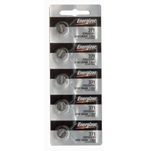Energizer 371 or 370 Button Cell Silver Oxide SR920SW 5 Watch Batteries