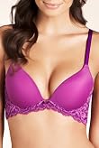 Flatter-Me Floral Lace T-Shirt Plunge Bra [T33-2260-S-BGHF]